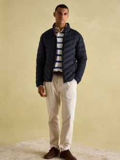 Outlet Joules Garrett Showerproof Padded Jacket Navy