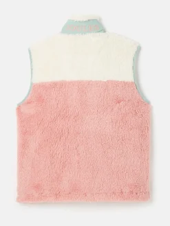 Online Joules Girls' Always Cosy Fleece Gilet Colourblock