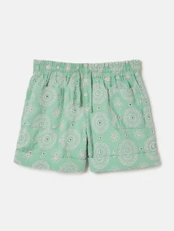 New Joules Girls' Hopscotch Woven Shorts Green