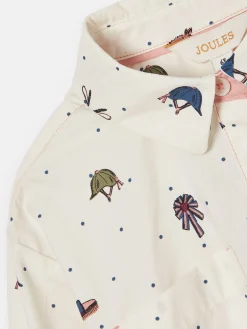 Best Joules Girls' Liliana Cream Print Pop Over Blouse CreamPrint