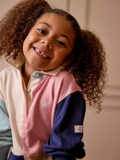 New Joules Girls' Maisie Colour Block Rugby Dress Multi