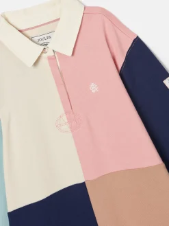 New Joules Girls' Maisie Colour Block Rugby Dress Multi