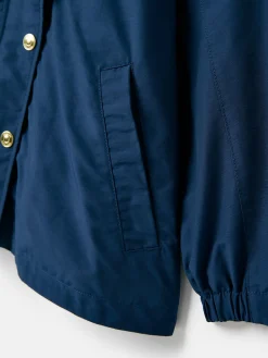 Outlet Joules Girls' Meadow Navy Blue Lightweight Waterproof Raincoat With Hood NavyBlue