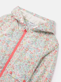 Best Joules Girls' Windbreaker Multi Floral Waterproof Raincoat MultiFloral