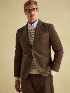 Online Joules Corduroy Slim Fit Suit Jacket Green