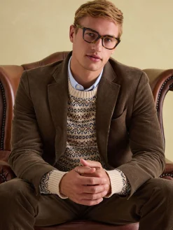 Online Joules Corduroy Slim Fit Suit Jacket Green