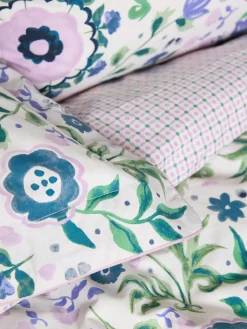 Sale Joules Festival Flowers Cover Set Green