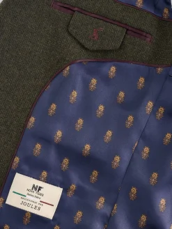 Hot Joules Slim Fit Texture Suit Jacket Green