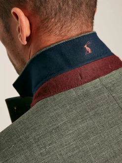 Hot Joules Slim Textured Suit Jacket Green