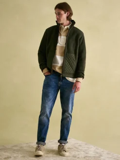 Clearance Joules field Full Zip Fleece Jacket Green