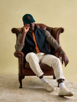 Hot Joules Greenfield Navy Blue Full Zip Fleece Gilet NavyBlue