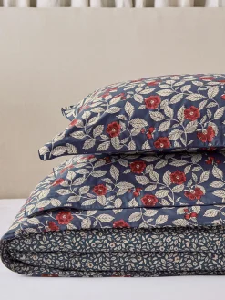 Discount Joules Grove Floral 100% Cotton Bedding Set Blue