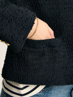 Joules Hampstead Boucle Jacket Navy