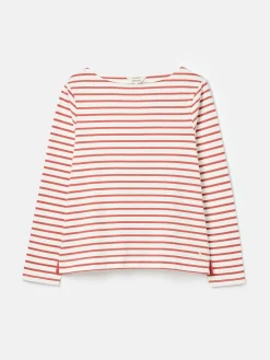 Best Joules Harbour Pink Striped Long Sleeve Breton Top PinkStriped