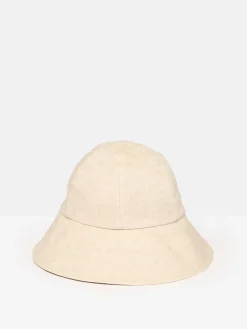 Best Joules Harriet Linen Bucket Hat Neutral
