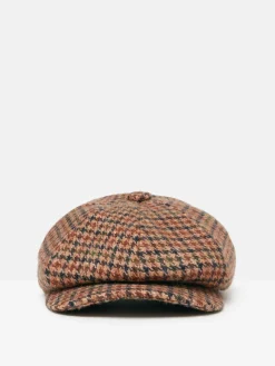 Sale Joules Harrogate Tweed Baker Boy Hat Brown