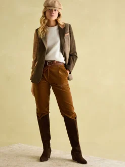 Best Joules Harrogate Baker Boy Hat Brown/Cream