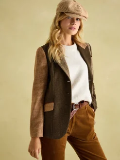 Best Joules Harrogate Baker Boy Hat Brown/Cream