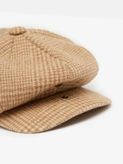 Best Joules Harrogate Baker Boy Hat Brown/Cream