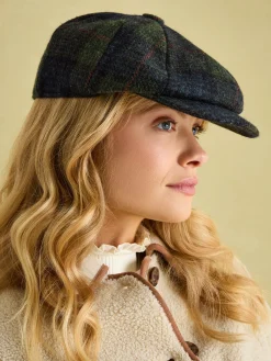 Hot Joules Harrogate Baker Boy Hat Green/Blue