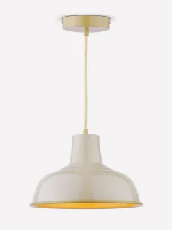 New Joules Hatfield Industrial-Style Pendant Light Neutral