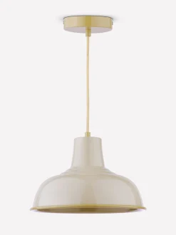 New Joules Hatfield Industrial-Style Pendant Light Neutral