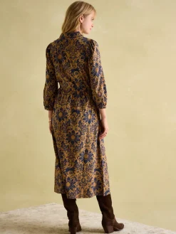Best Joules Hazel Brown Floral Jersey Shirt Dress BrownFloral