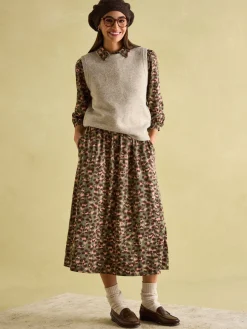 Online Joules Hazel Khaki Green Jersey Shirt Dress KhakiGreen