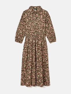 Online Joules Hazel Khaki Green Jersey Shirt Dress KhakiGreen