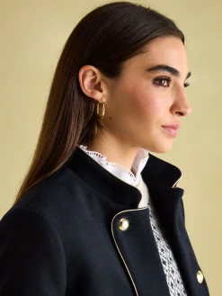 Outlet Joules Hazelmere Wool Blend Band Jacket Navy