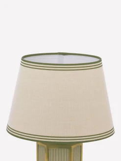 Joules Helmingham Green Stripe Claw Foot Table Lamp GreenStripe