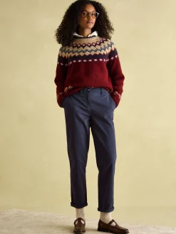 Sale Joules Hesford Navy Blue Chino Trousers NavyBlue