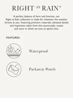 Sale Joules Holkham Ditsy Floral Waterproof Packable Raincoat With Hood DitsyFloral