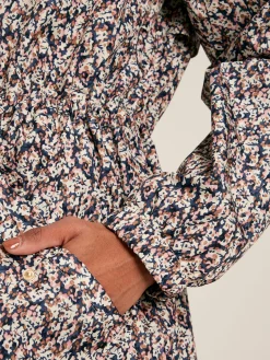 Sale Joules Holkham Ditsy Floral Waterproof Packable Raincoat With Hood DitsyFloral