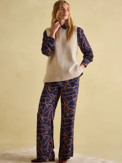 Clearance Joules Holly Longline Knitted Vest Camel