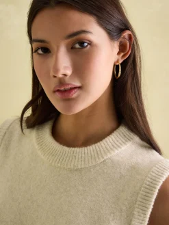 Joules Holly Regular Fit Knitted Vest Cream