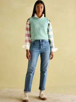 Sale Joules Holly Knitted Vest Green