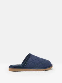 Hot Joules Homebound Quilted Slippers Navy