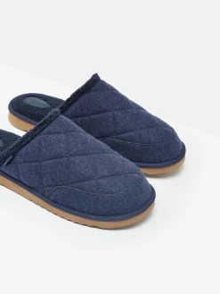 Hot Joules Homebound Quilted Slippers Navy