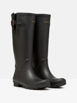 Clearance Joules Houghton Adjustable Tall Wellies Black