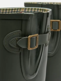 Clearance Joules Houghton Adjustable Tall Wellies Green