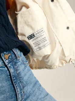 Joules Hove Waterproof Windbreaker Jacket Cream