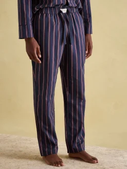 Discount Joules Hugo Navy Stripe Cotton Pyjama Set NavyStripe