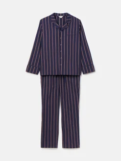 Discount Joules Hugo Navy Stripe Cotton Pyjama Set NavyStripe