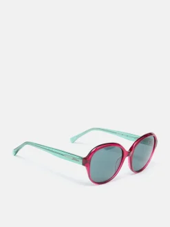 Clearance Joules Hyacinth Round Rimmed Sunglasses Red