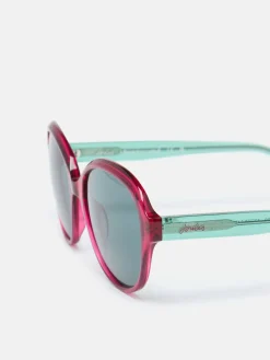 Clearance Joules Hyacinth Round Rimmed Sunglasses Red