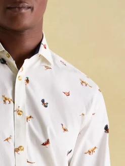 Discount Joules Invitation Cotton Shirt Cream