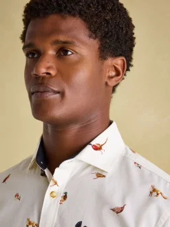 Discount Joules Invitation Cotton Shirt Cream