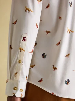 Discount Joules Invitation Cotton Shirt Cream