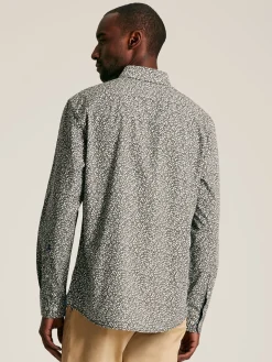 Joules Invitation Green Floral Cotton Shirt GreenFloral